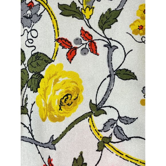 Retro Floral Top 10 White Old Money Classic Chic Glam Preppy Boho Western Artsy - Picture 6 of 11